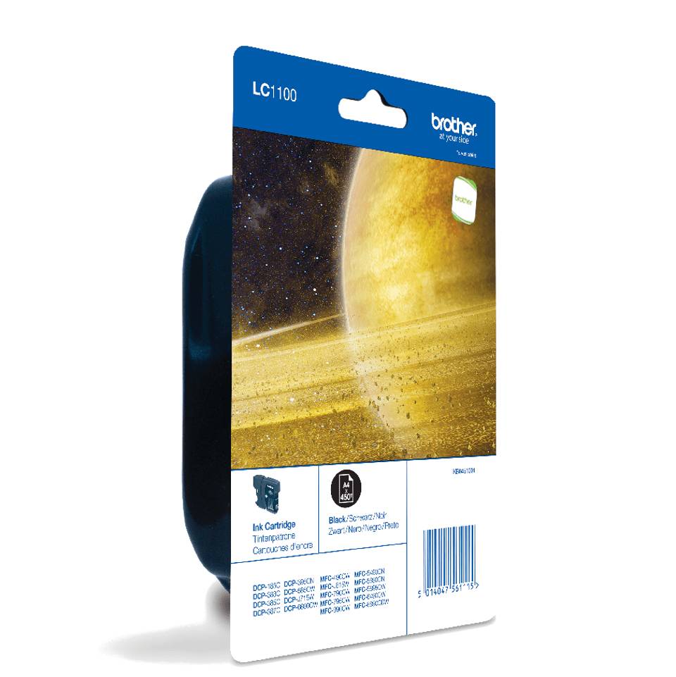 Brother LC1100BKBP inktcartridge 1 stuk(s) Origineel Zwart