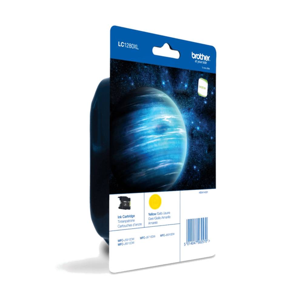 Brother LC1280XLYBP inktcartridge 1 stuk(s) Origineel Geel