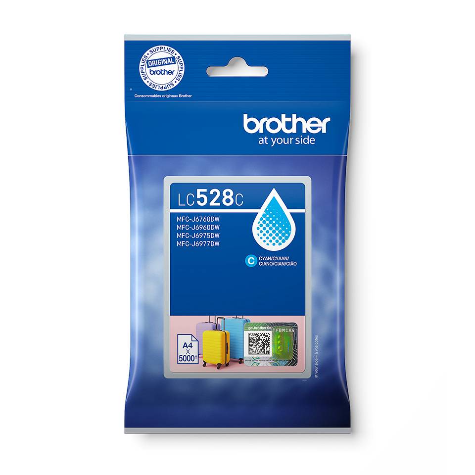 Brother LC528C inktcartridge 1 stuk(s) Origineel Cyaan