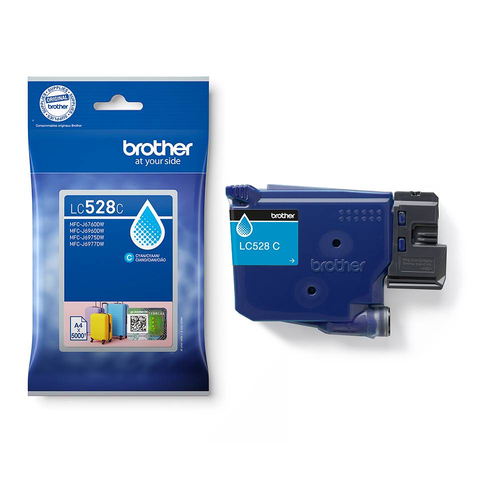 Brother LC528C inktcartridge 1 stuk(s) Origineel Cyaan