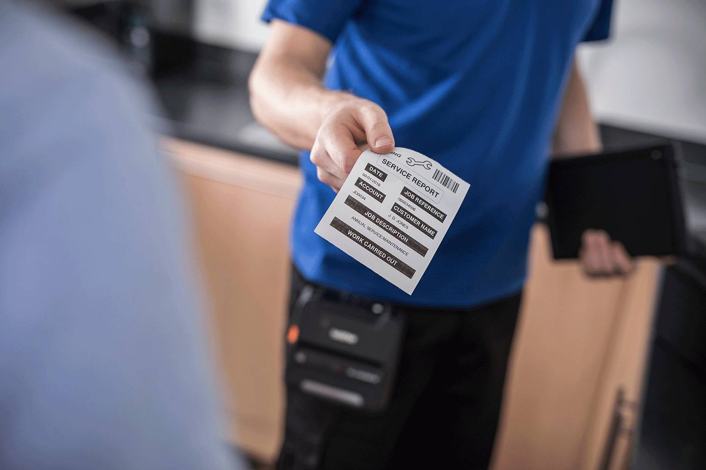 Brother BDL-7J000102-058 printeretiket Wit Niet-klevend printerlabel