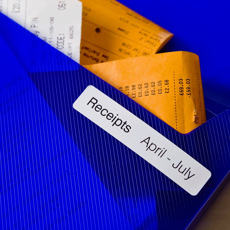 Brother DK-11203 labelprinter-tape Zwart op wit