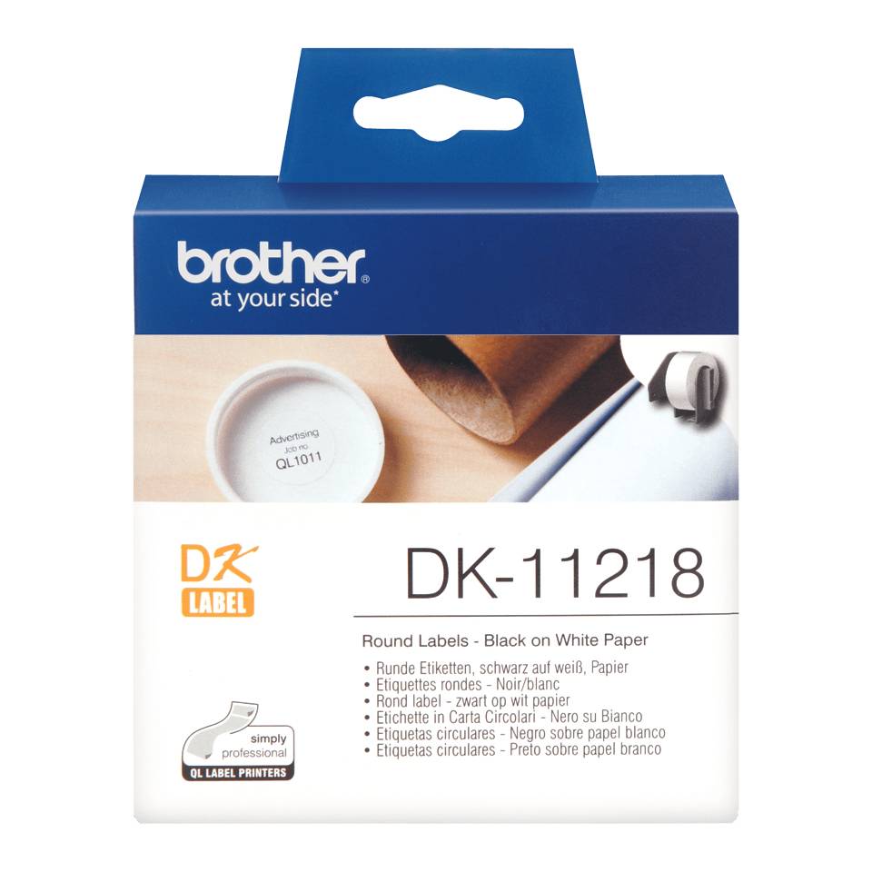 Brother DK-11218 printeretiket Wit