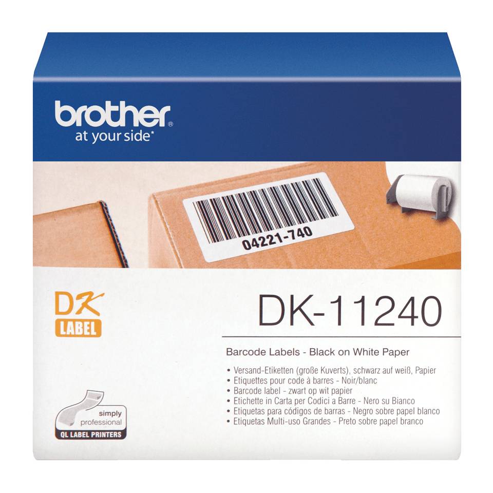 Brother DK-11240 printeretiket Wit