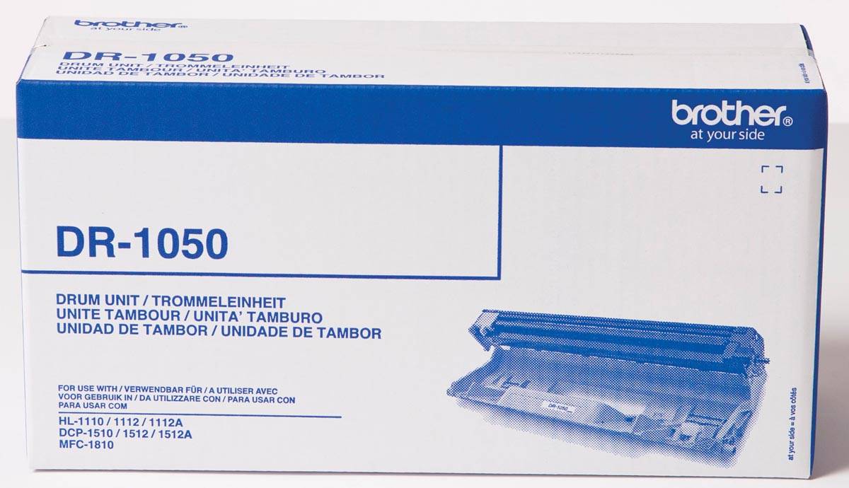 Brother drum, 10.000 pagina's, OEM DR-1050, zwart