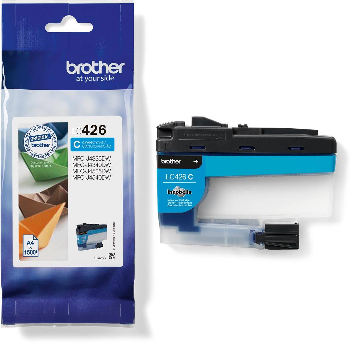 Brother inktcartridge, 1.500 pagina's, OEM LC-426C, cyaan