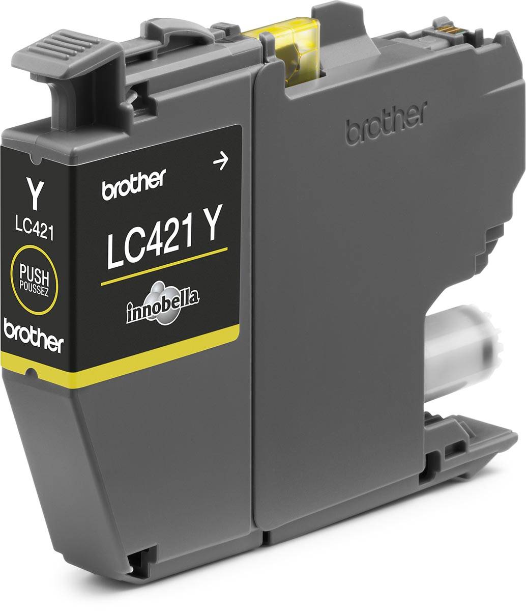 Brother inktcartridge,  200 pagina's, OEM LC-421Y, geel