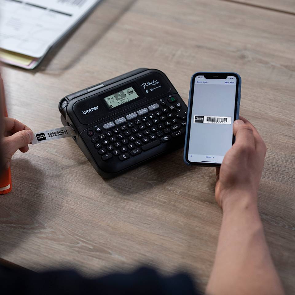 Brother PT-D610BTVP labelprinter Thermo transfer 180 x 360 DPI 30 mm/sec Bedraad en draadloos TZe Bluetooth