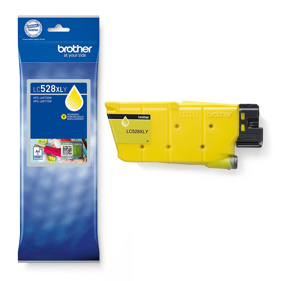 Brother LC528XLY Yellow Ink Cartridge inktcartridge 1 stuk(s) Origineel Ultrahoog rendement Geel