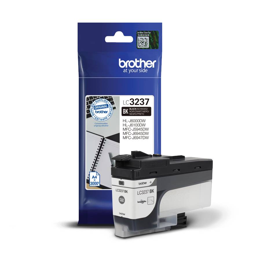 Brother LC-3237BK inktcartridge 1 stuk(s) Origineel Normaal rendement Zwart
