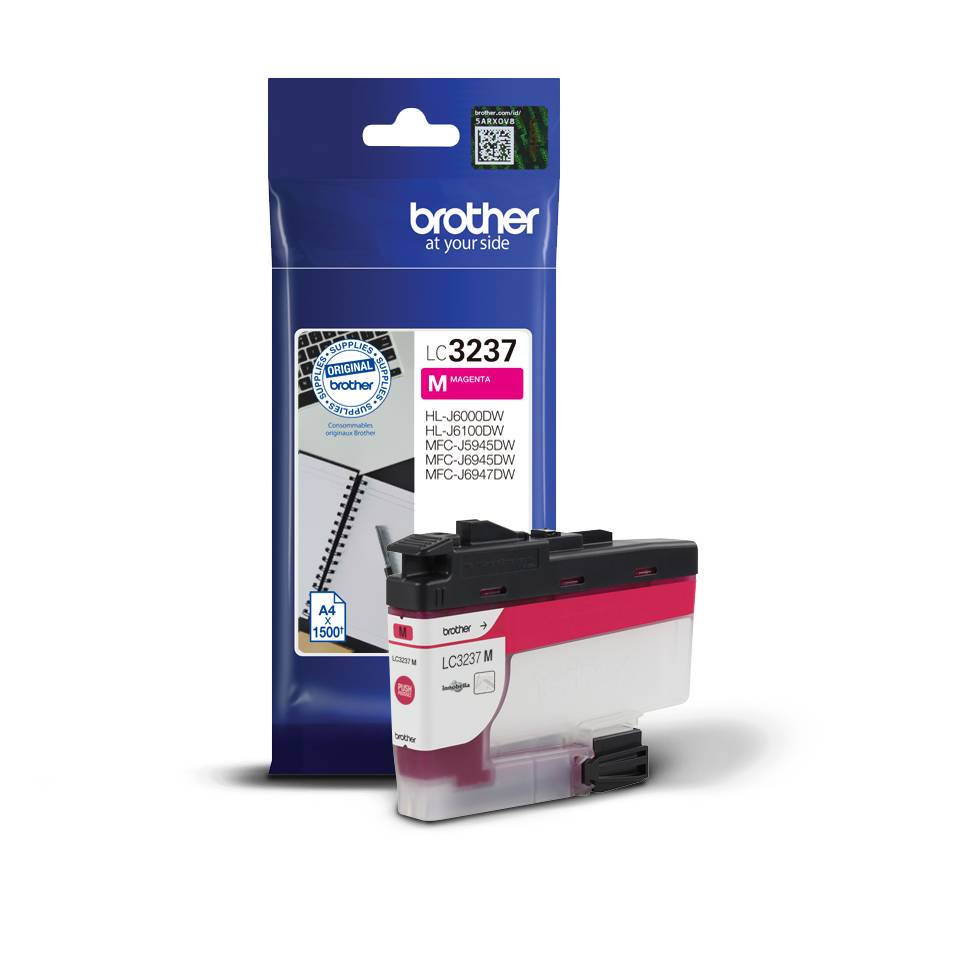 Brother LC-3237M inktcartridge 1 stuk(s) Origineel Normaal rendement Magenta