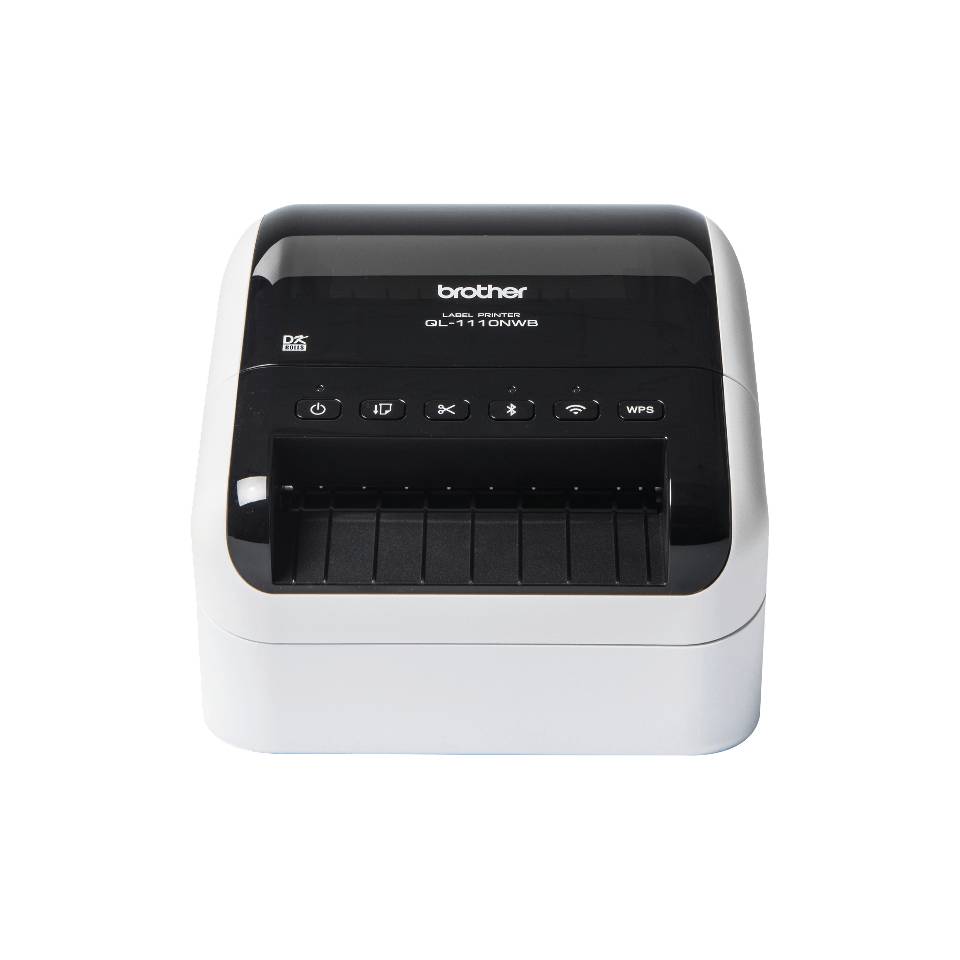 Brother QL-1110NWB labelprinter Direct thermisch 300 x 300 DPI 110 mm/sec Bedraad en draadloos Ethernet LAN DK Wifi Bluetooth