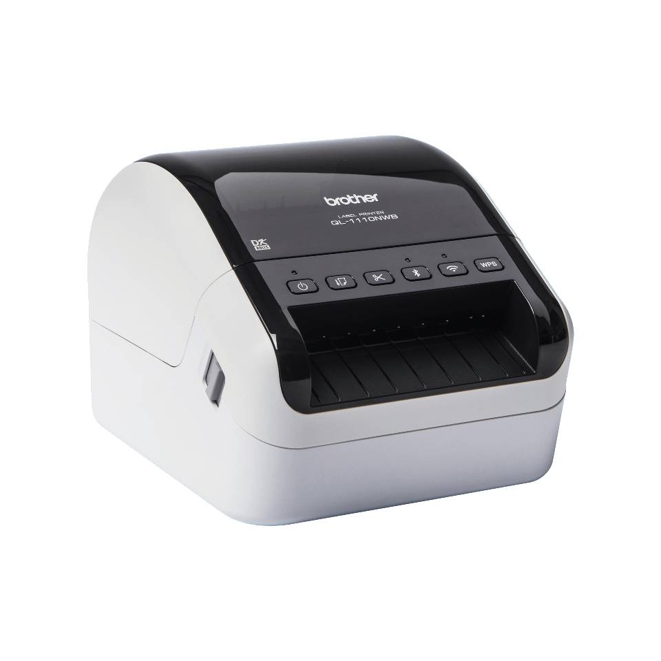 Brother QL-1110NWB labelprinter Direct thermisch 300 x 300 DPI 110 mm/sec Bedraad en draadloos Ethernet LAN DK Wifi Bluetooth