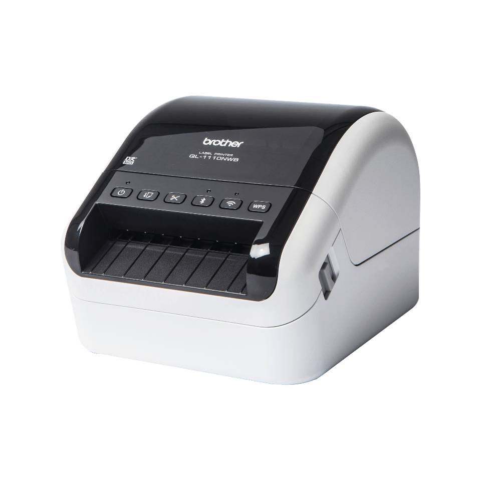 Brother QL-1110NWB labelprinter Direct thermisch 300 x 300 DPI 110 mm/sec Bedraad en draadloos Ethernet LAN DK Wifi Bluetooth