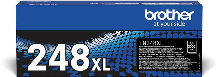 Brother toner, 3.000 pagina's, OEM TN-248XLBK, zwart