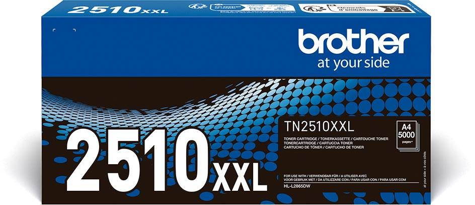 Brother toner, 5.000 pagina's, OEM TN-2510XXL, zwart