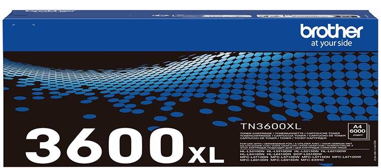 Brother toner, 6.000 pagina's, OEM TN-3600XL, zwart