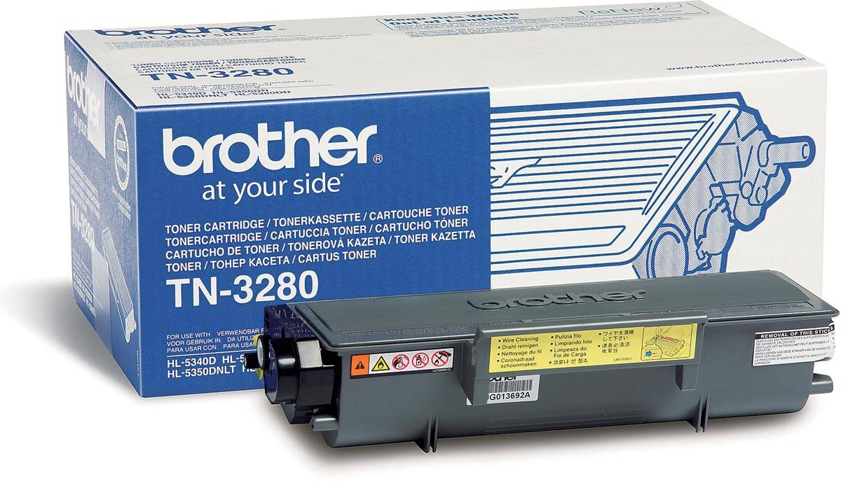 Brother toner, 8.000 pagina's, OEM TN-3280, zwart