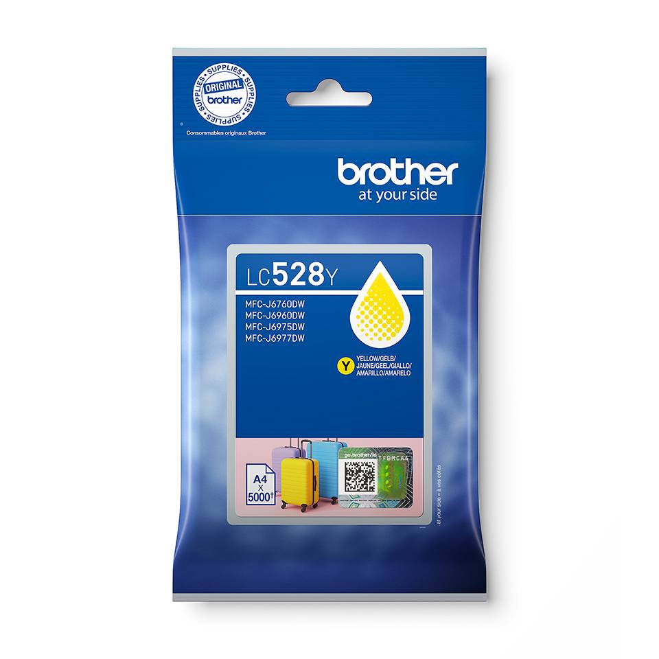 Brother LC528Y inktcartridge 1 stuk(s) Origineel Geel