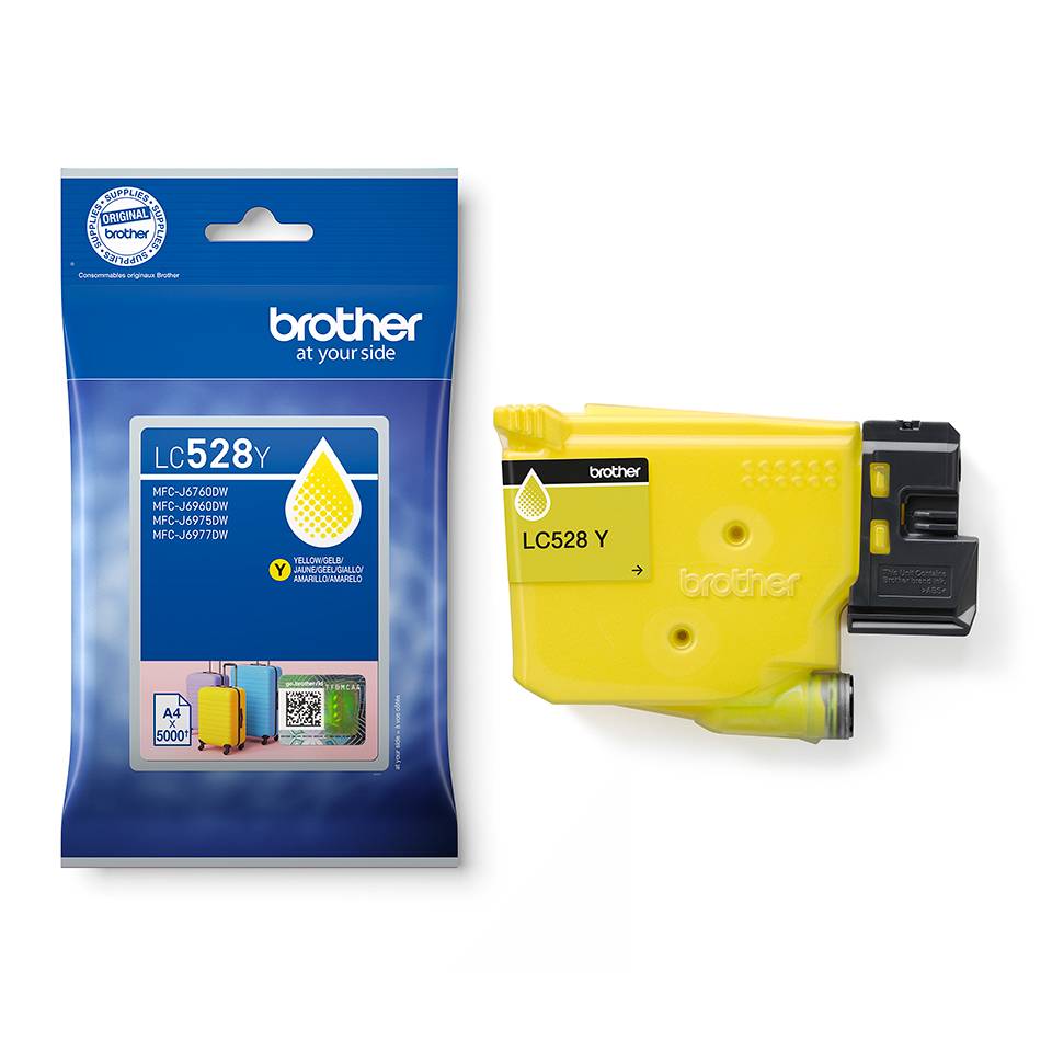 Brother LC528Y inktcartridge 1 stuk(s) Origineel Geel