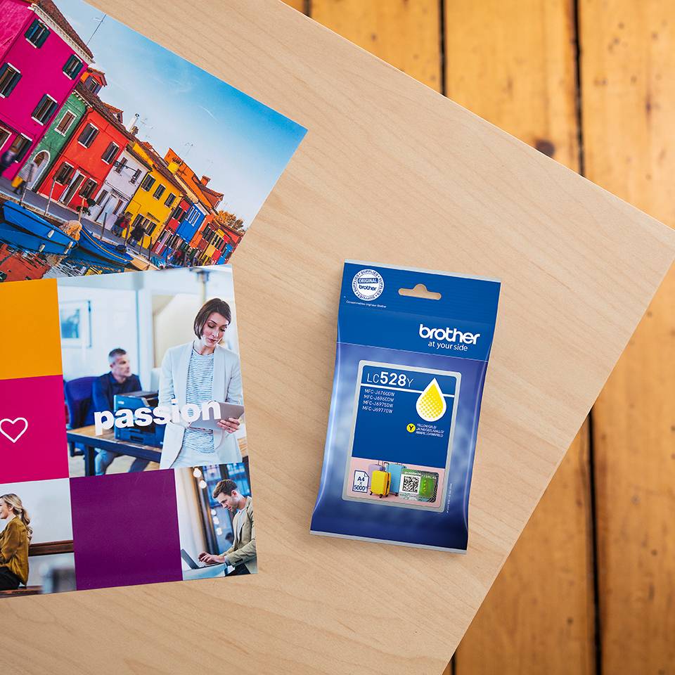 Brother LC528Y inktcartridge 1 stuk(s) Origineel Geel