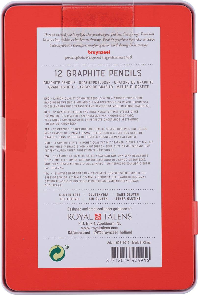 Bruynzeel grafietpotlood Expression, doos van 12 stuks