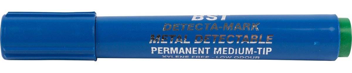 BST detecteerbare permanente marker voedingsindustrie groen doos van 10 stuks