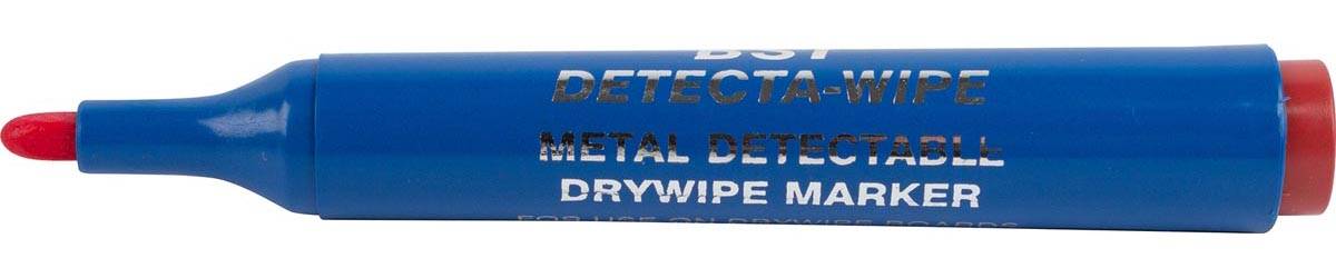 BST detecteerbare whiteboardmarker voedingsindustrie rood doos van 10 stuks