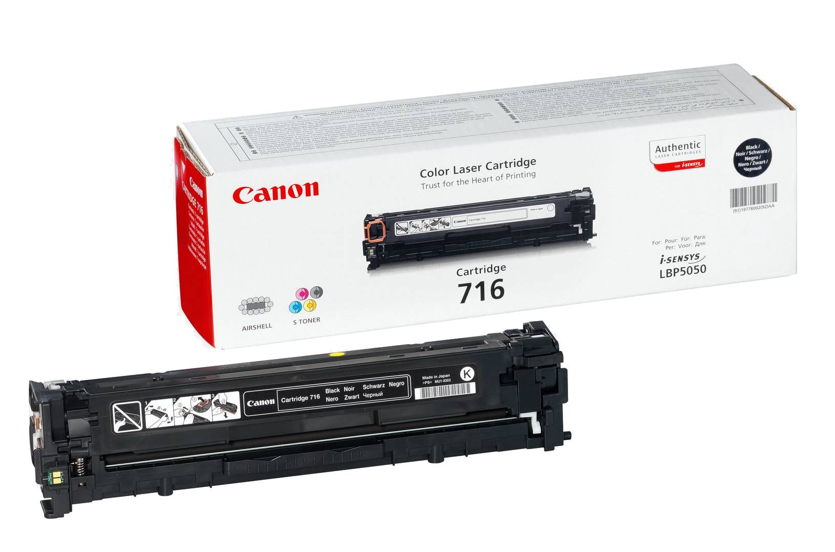 Canon Cartridge 716 Black tonercartridge 1 stuk(s) Origineel Zwart