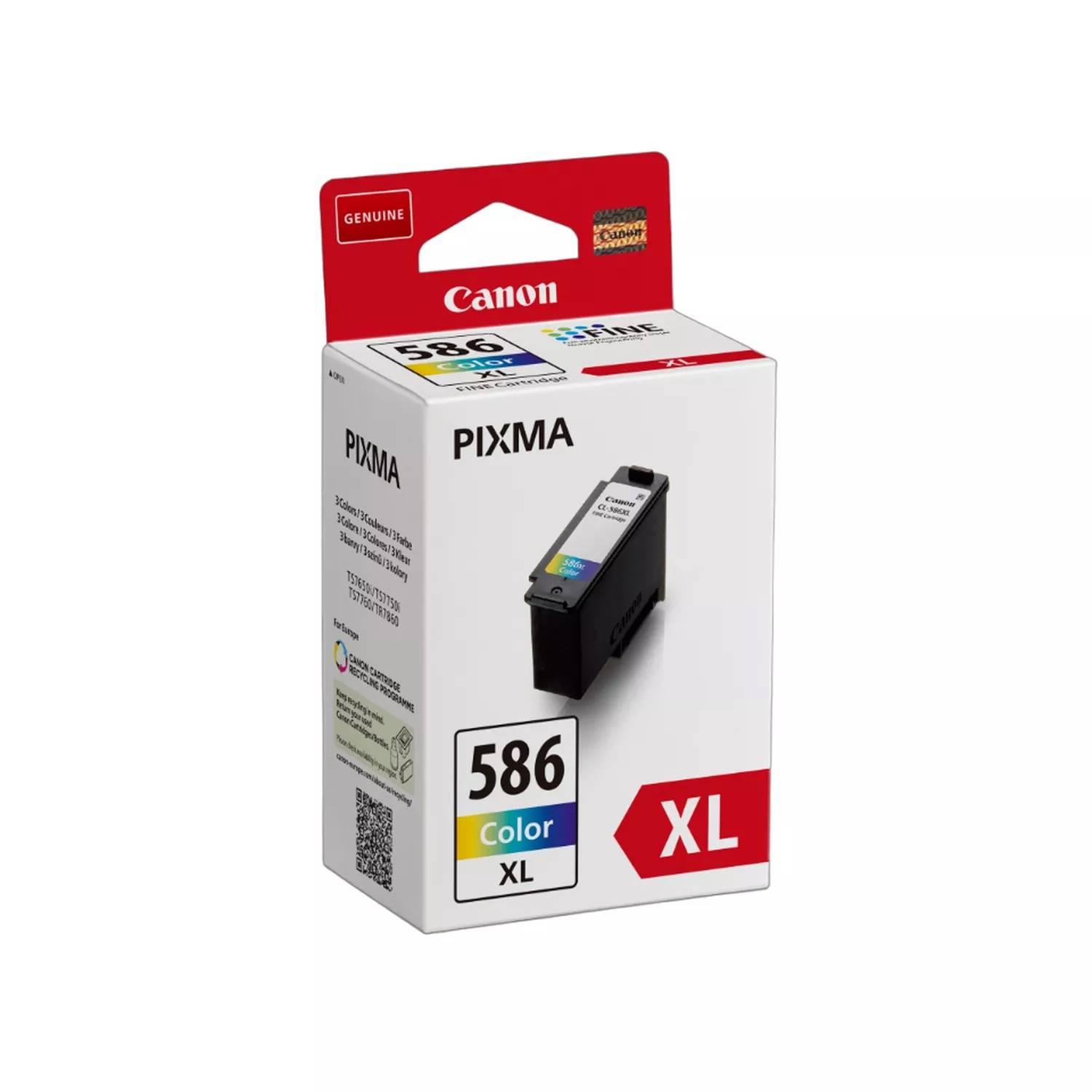 Canon CL-586XL inktcartridge 1 stuk(s) Origineel Hoog (XL) rendement Cyaan, Magenta, Geel