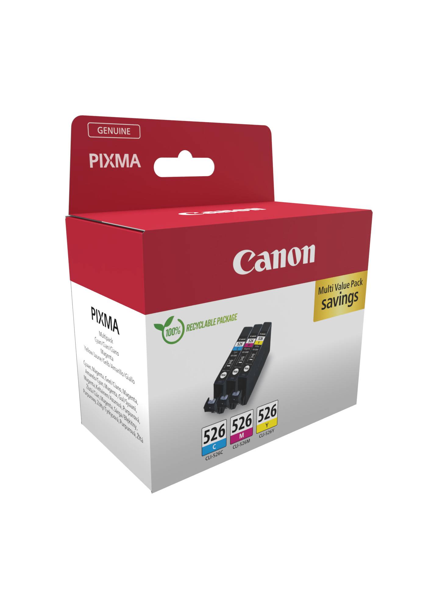 Canon 4541B018 inktcartridge 3 stuk(s) Origineel Cyaan, Magenta, Geel