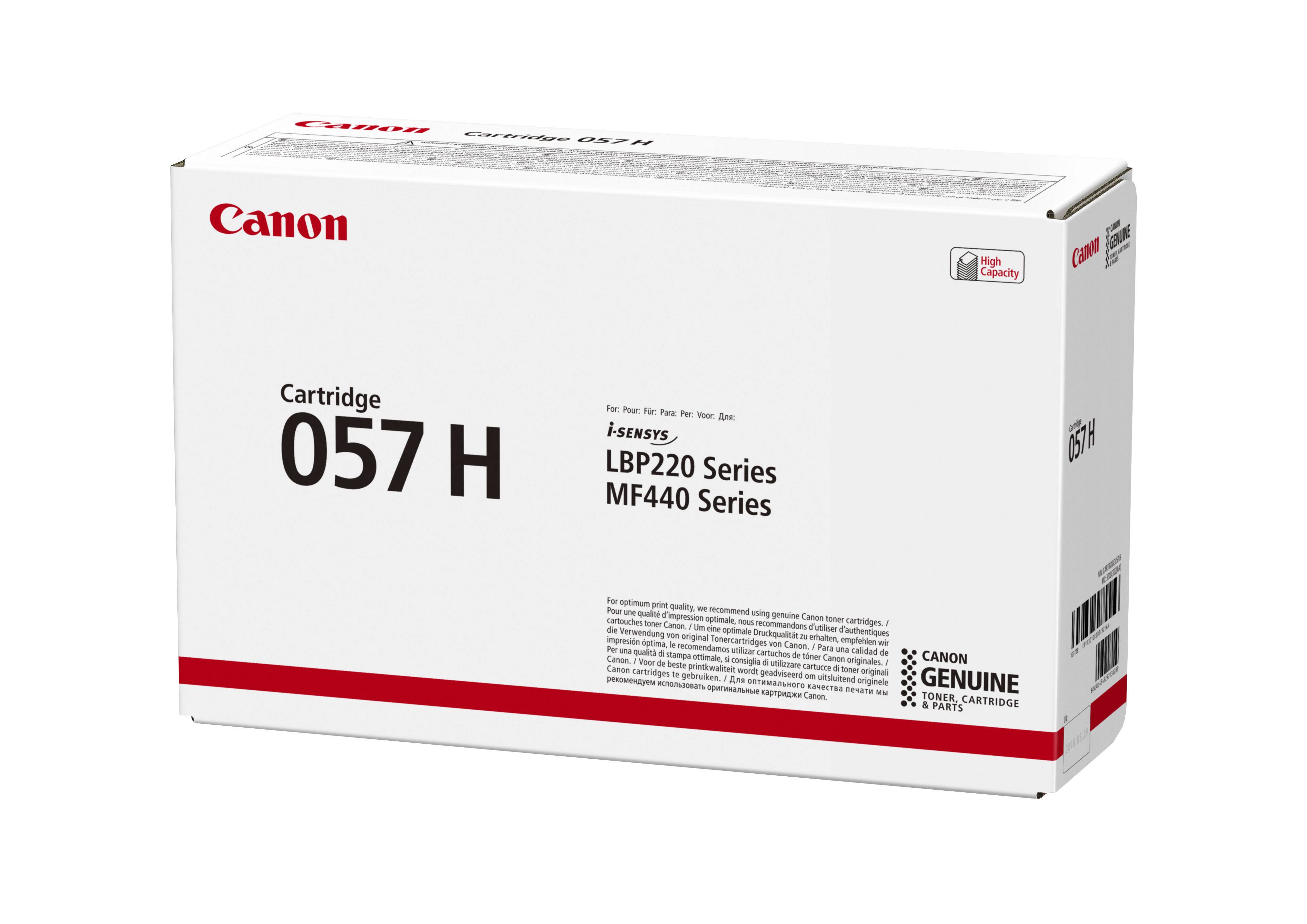Canon i-SENSYS 057H tonercartridge 1 stuk(s) Origineel Zwart