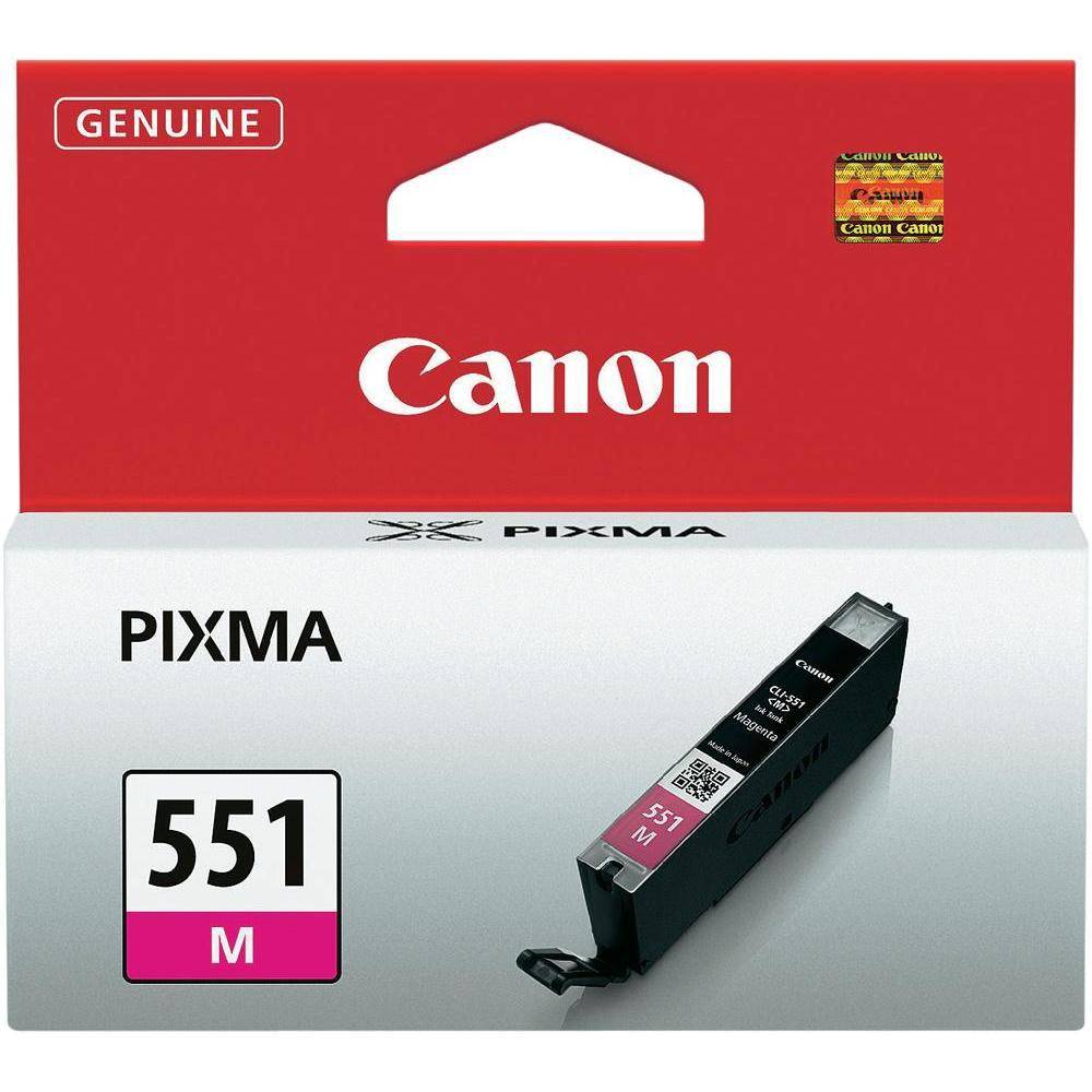 Canon inktcartridge CLI-551M, 319 pagina's, OEM 6510B001, magenta