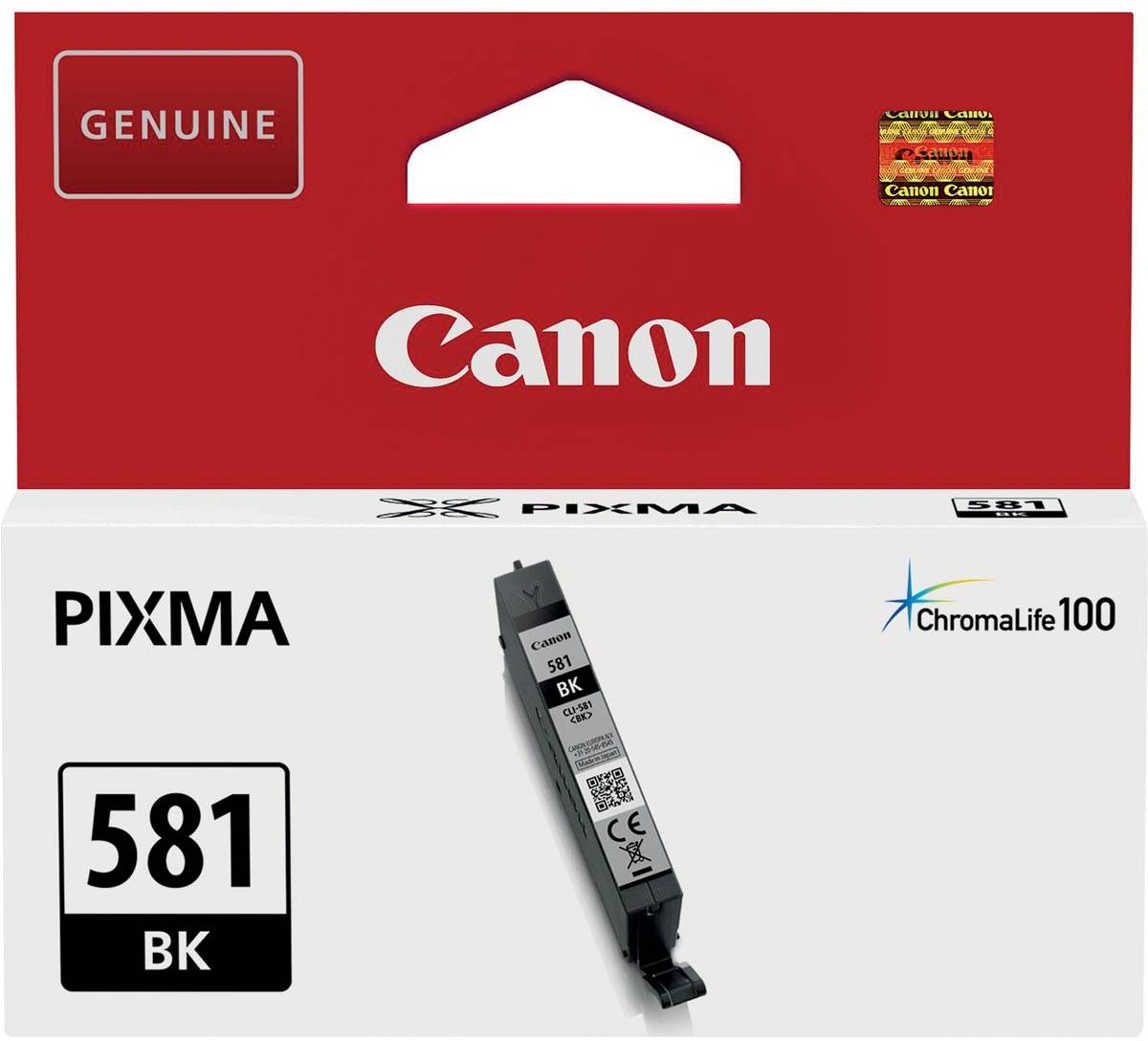 Canon inktcartridge CLI-581BK, 200 foto's, OEM 2106C001, zwart