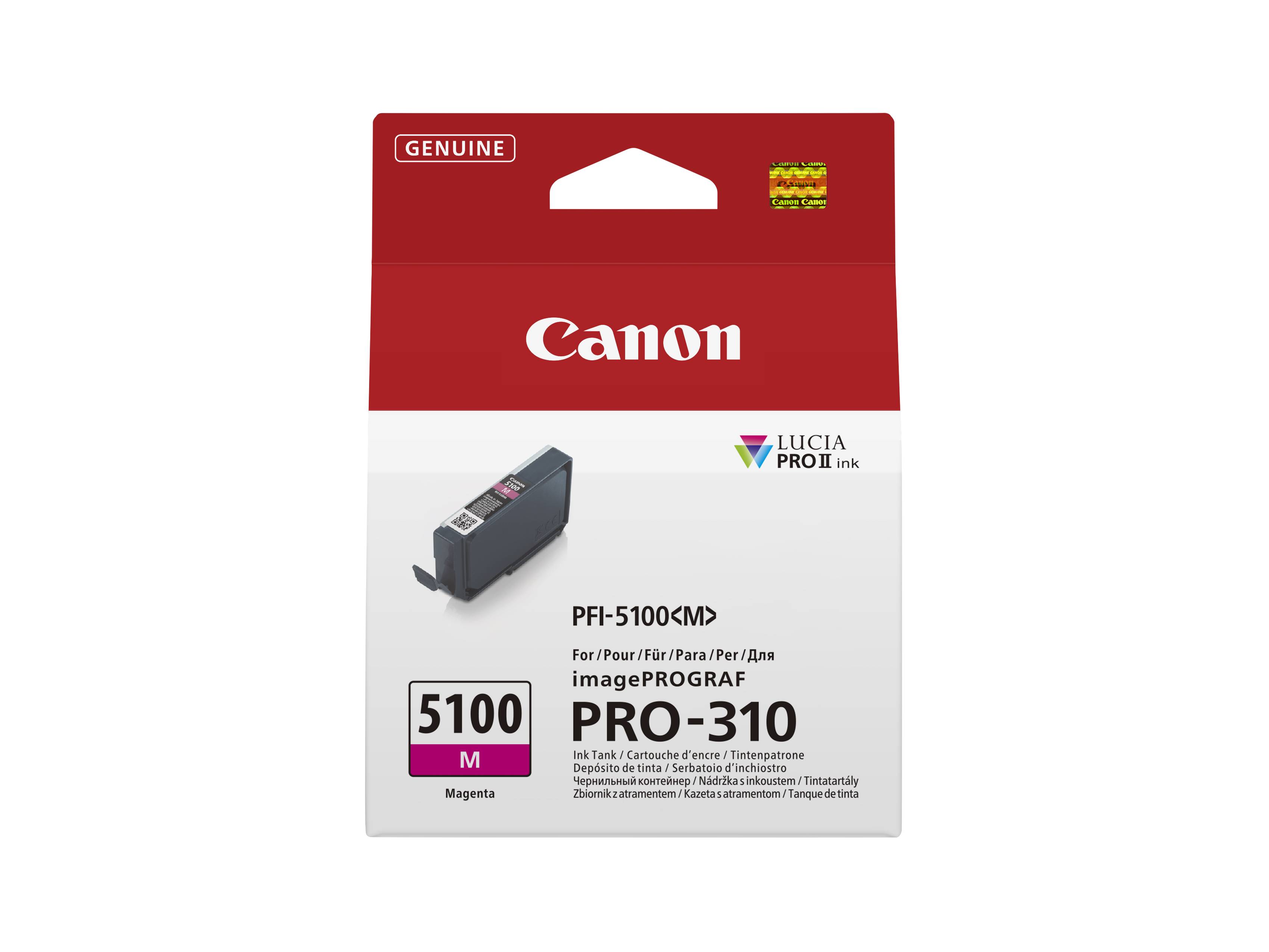 Canon PFI-5100 M inktcartridge 1 stuk(s) Origineel Magenta