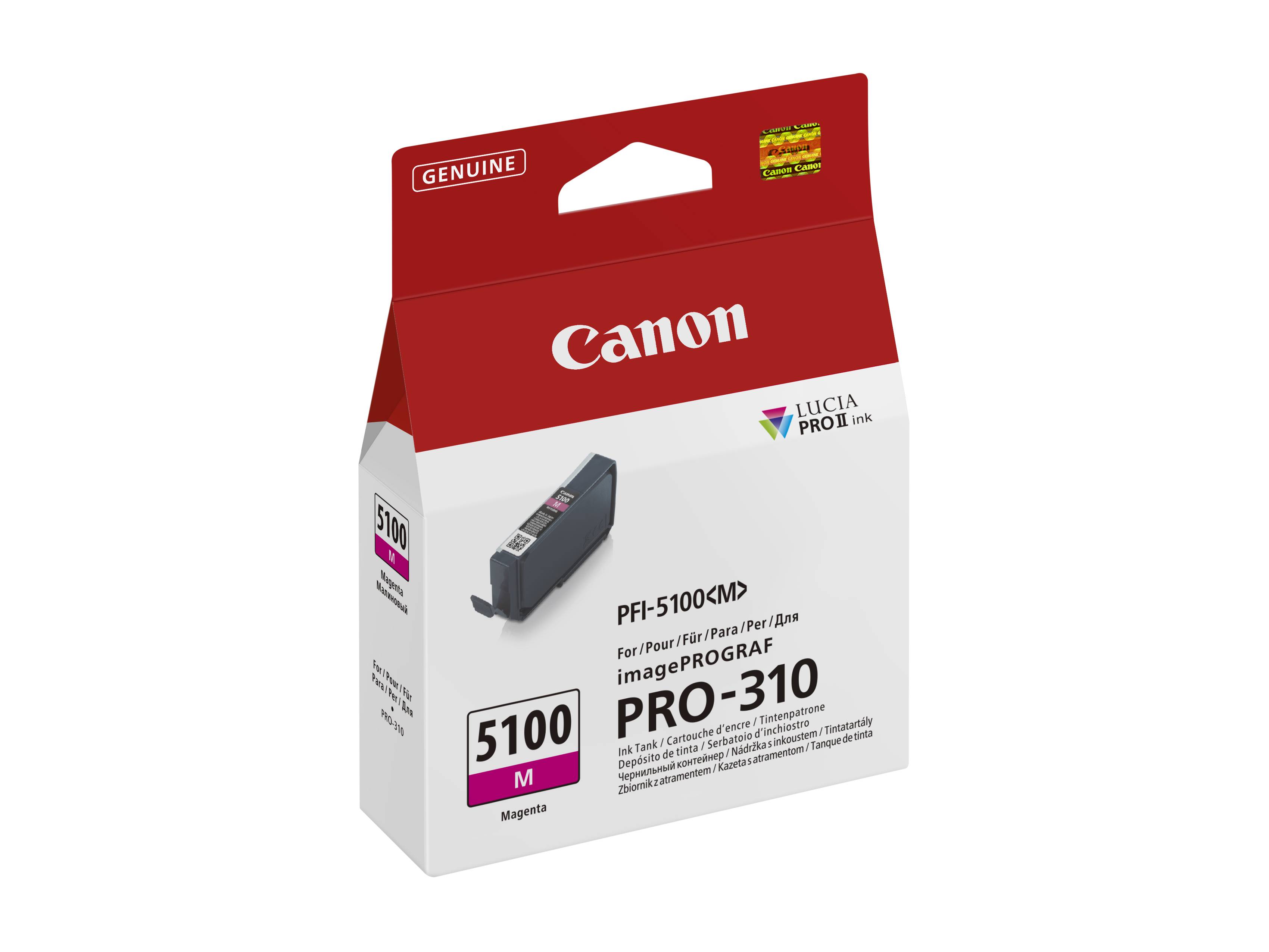 Canon PFI-5100 M inktcartridge 1 stuk(s) Origineel Magenta