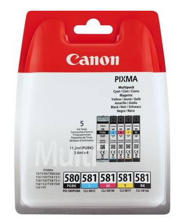 Canon 2024C006 inktcartridge 5 stuk(s) Origineel Zwart, Cyaan, Magenta, Geel
