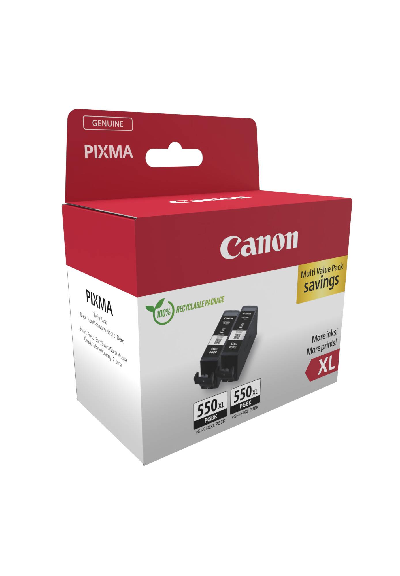 Canon 6431B010 inktcartridge 2 stuk(s) Origineel Zwart