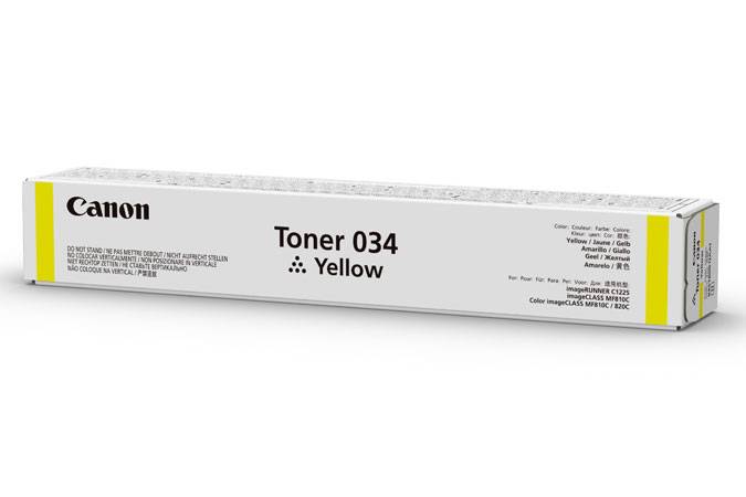Canon 034 tonercartridge 1 stuk(s) Origineel Geel