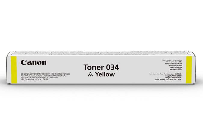 Canon 034 tonercartridge 1 stuk(s) Origineel Geel
