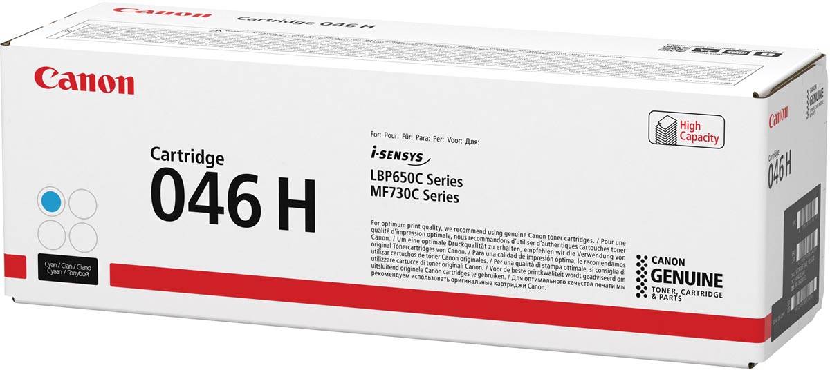 Canon toner 046H, 5.000 pagina's, OEM 1253C002, cyaan