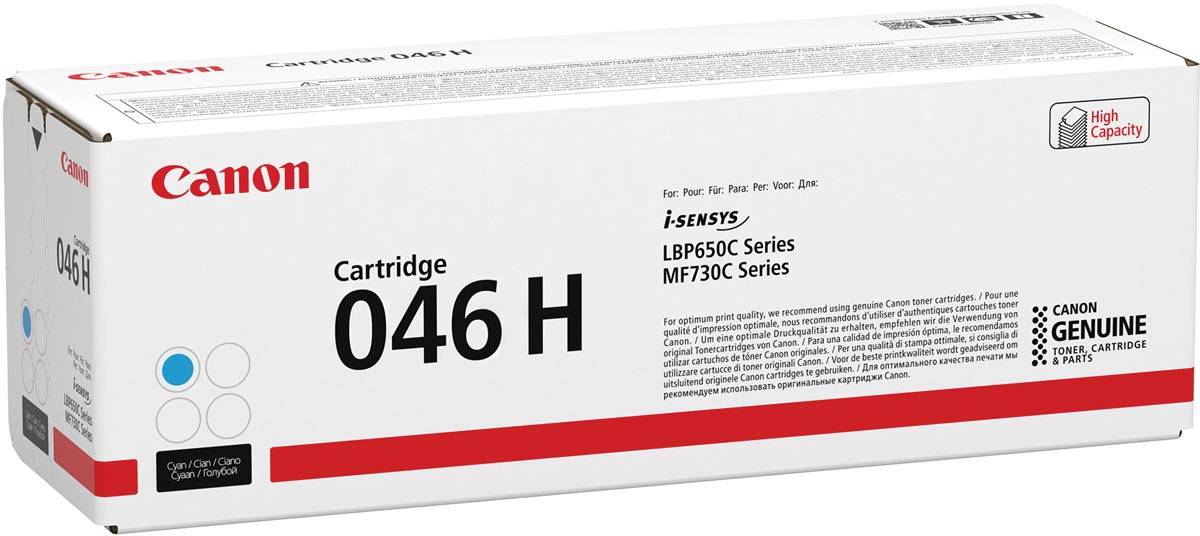 Canon toner 046H, 5.000 pagina's, OEM 1253C002, cyaan