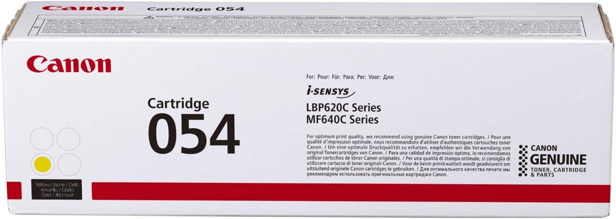 Canon toner 054, 1.200 pagina's, OEM 3021C002, geel