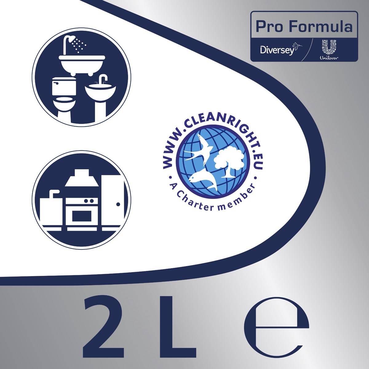 Cif schuurcrème, met bleekwater, flacon van 2 liter