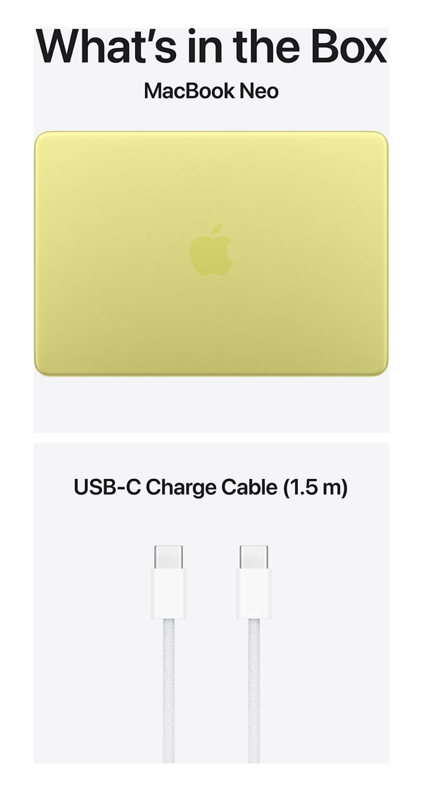 Apple MacBook Neo (2026) A18 Pro 256GB Citrus QWERTY