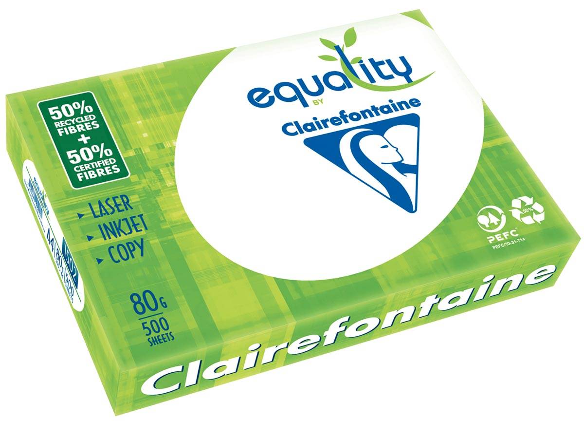 Clairefontaine Equality printpapier ft A4, 80 g, pak van 500 vel