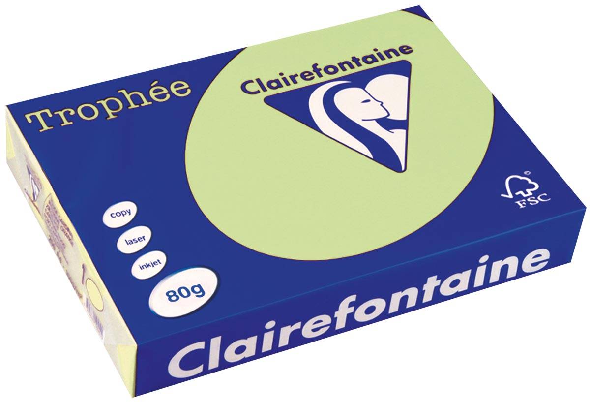 Clairefontaine Trophée gekleurd papier, A4, 80 g, 500 vel, groen