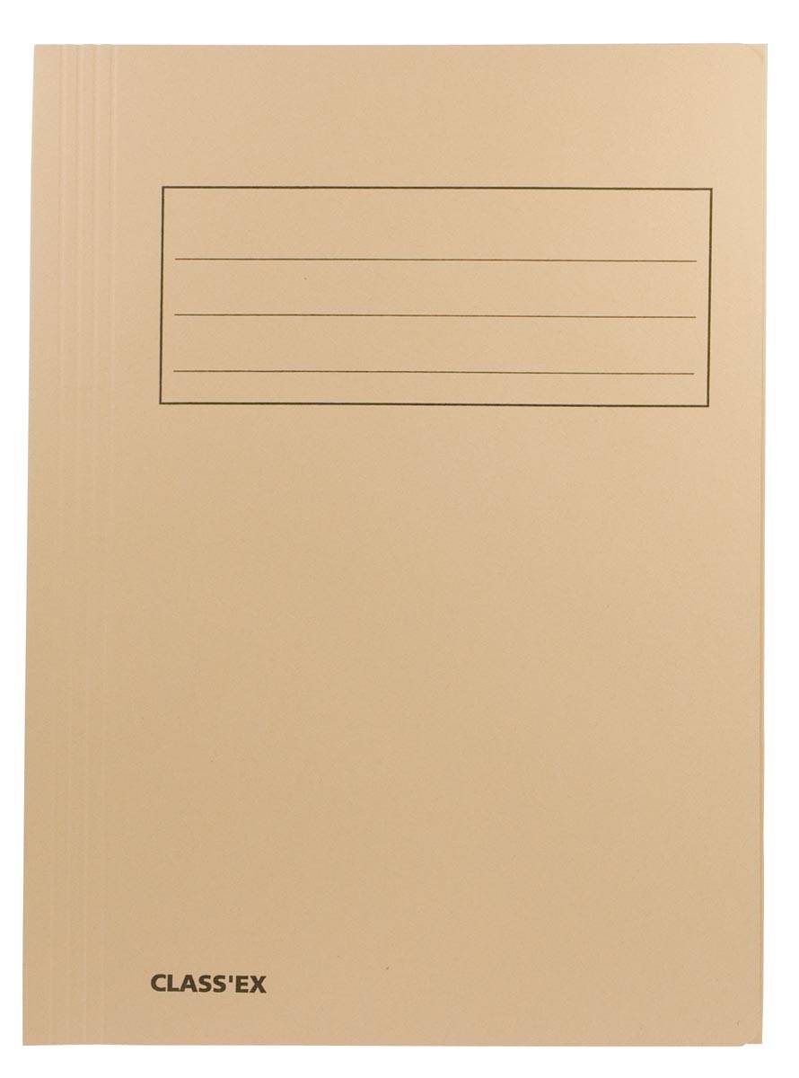 Class'ex dossiermap, 3 kleppen ft 23,7 x 32 cm (voor ft A4), gems
