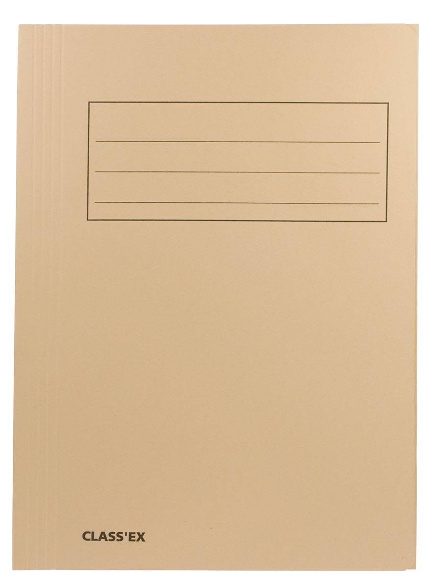 Class'ex dossiermap, 3 kleppen ft 23,7 x 34,7 cm (voor ft folio), gems