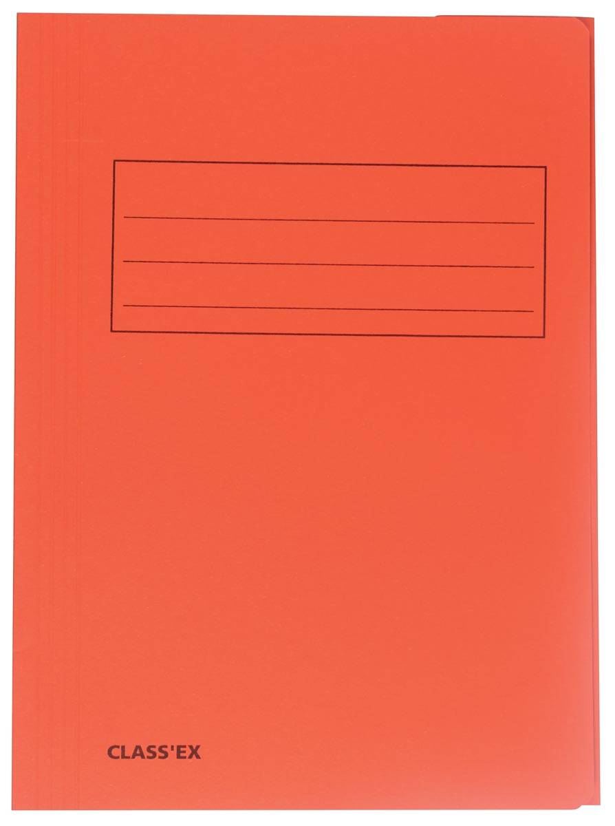 Class'ex dossiermap, 3 kleppen, oranje